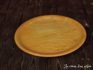 Assiette plate en frêne 446