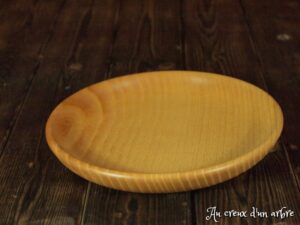 Assiette mi-creuse en frêne 451