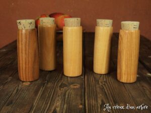 Pots à épices en bois