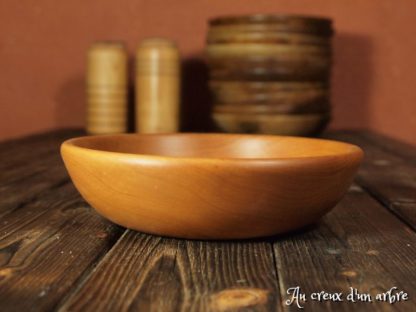 Assiette creuse en poirier – Image 2