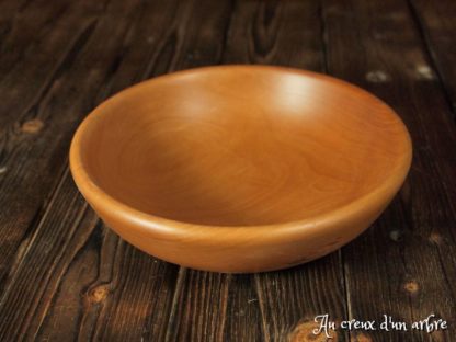 Assiette creuse en poirier – Image 3
