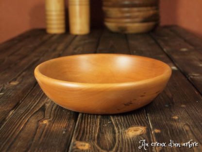 Assiette creuse en poirier – Image 4