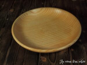 Assiette mi-creuse en frêne 417