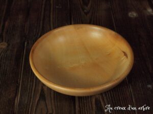 Assiette mi-creuse en érable - Taille bébé 413