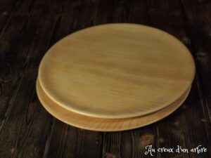 Assiette plate en hêtre 412