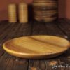 Assiette plate en noyer