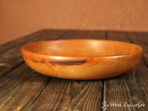 Assiette creuse en poirier 387