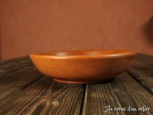 Assiette creuse en poirier 389