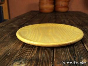 Assiette plate en frêne 390