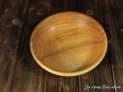 Assiette creuse en frêne-olivier – Image 2