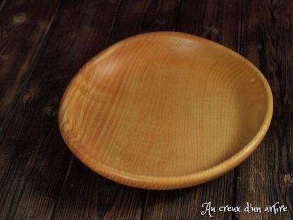 Assiette creuse en frêne-olivier – Image 2