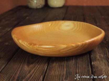 Assiette creuse en frêne-olivier – Image 3