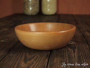 Assiette creuse en poirier -Taille bébé 382