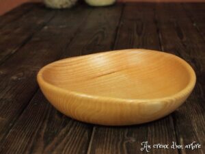 Assiette creuse en frêne 372