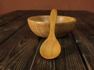 Cuillère en bois pour manger (adulte) en merisier