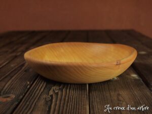 Assiette mi-creuse en frêne 369