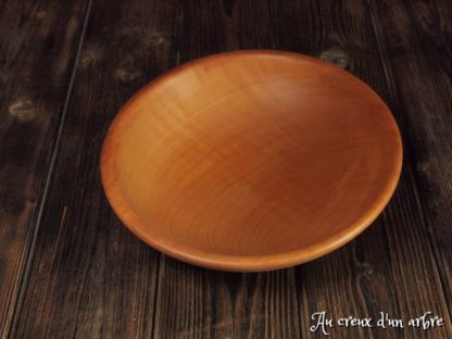 Assiette creuse en merisier – Image 4