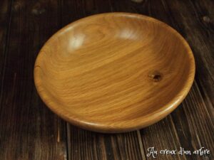 Assiette creuse en chêne 355