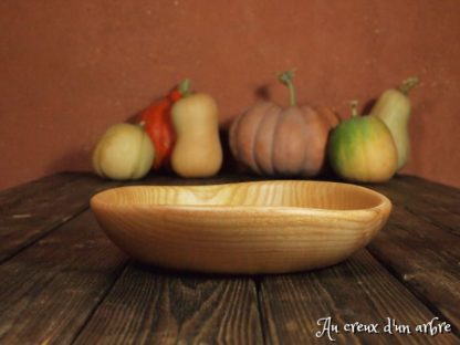 Assiette creuse en frêne