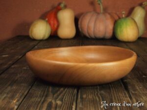 Assiette creuse en pommier 358