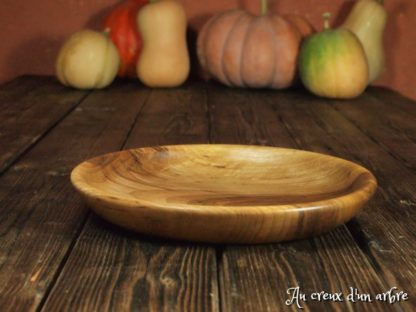 Assiette plate en noyer – Image 3