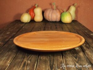 Plat à tarte en platane