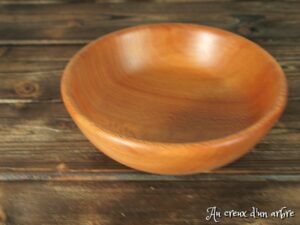 Assiette creuse en platane - taille bébé 331