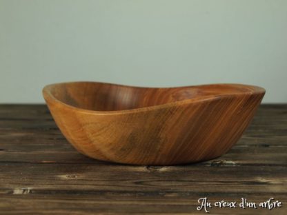 Assiette creuse en frêne-olivier – Image 3