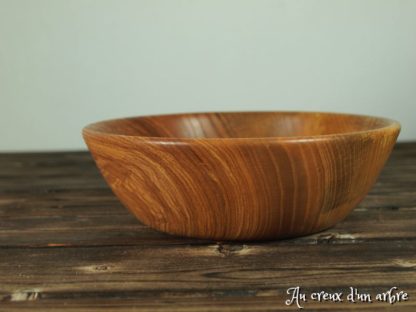 Assiette creuse en frêne-olivier – Image 2