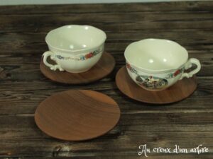 Soucoupe en noyer