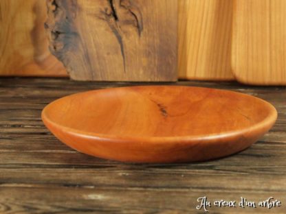 Assiette mi-creuse en poirier – Image 4