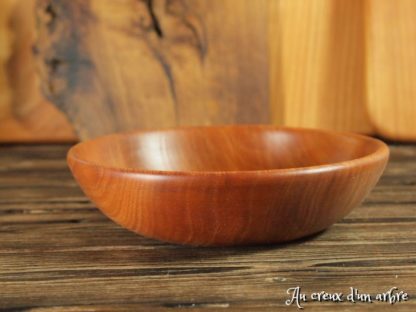 Assiette mi-creuse en platane taille bébé – Image 3