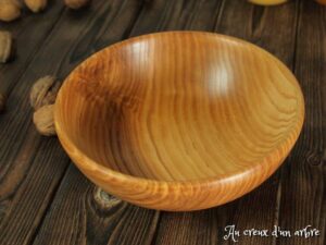 Assiette creuse en orme 305