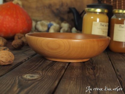 Assiette creuse en poirier – Image 2