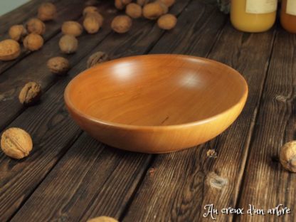 Assiette creuse en poirier – Image 4