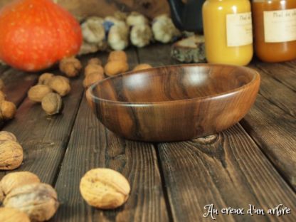 Assiette creuse en noyer – Image 3