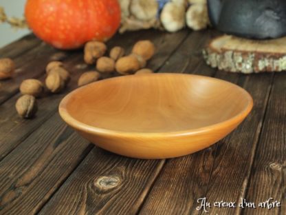Assiette creuse en poirier – Image 6