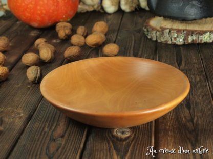 Assiette creuse en poirier – Image 4