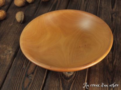 Assiette creuse en poirier – Image 2