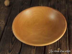 Assiette creuse en poirier 315