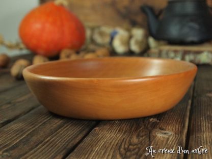Assiette creuse en poirier – Image 4