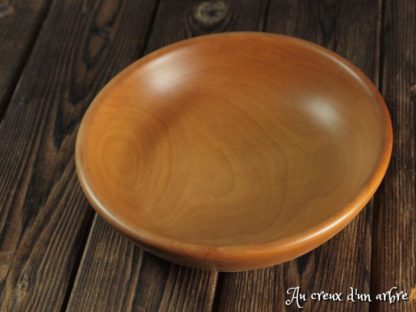 Assiette creuse en poirier – Image 2