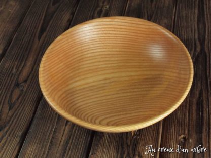 Assiette creuse en frêne