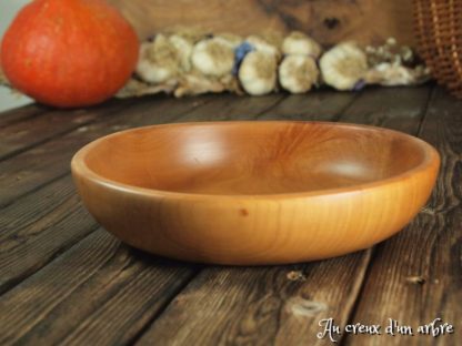 Assiette creuse en poirier – Image 4