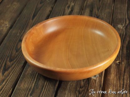 Assiette creuse en poirier – Image 3
