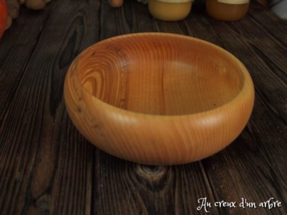 Assiette creuse en frêne-olivier – Image 2
