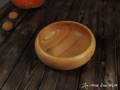 Assiette creuse en frêne-olivier – Image 3