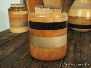Pot en bois de chêne merisier noyer wengé