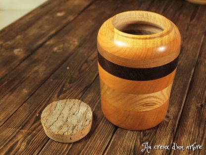 Pot en bois de châtaignier merisier noyer – Image 6