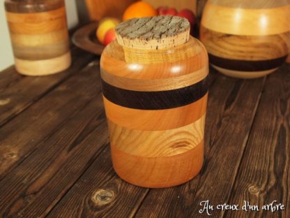 Pot en bois de châtaignier merisier noyer – Image 5